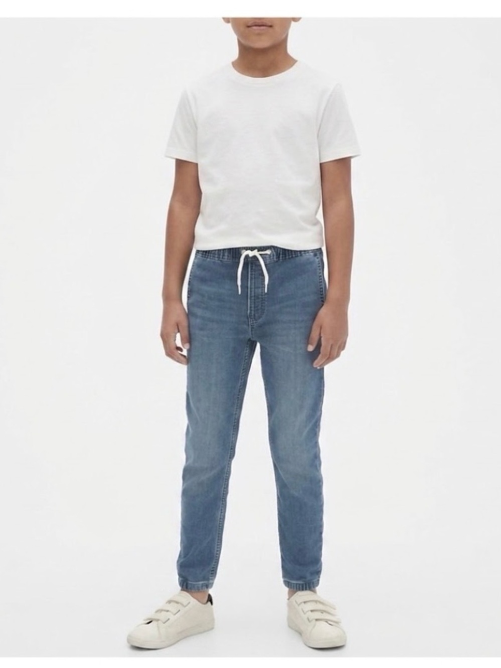 GAP kids Denim Stretch Joggers